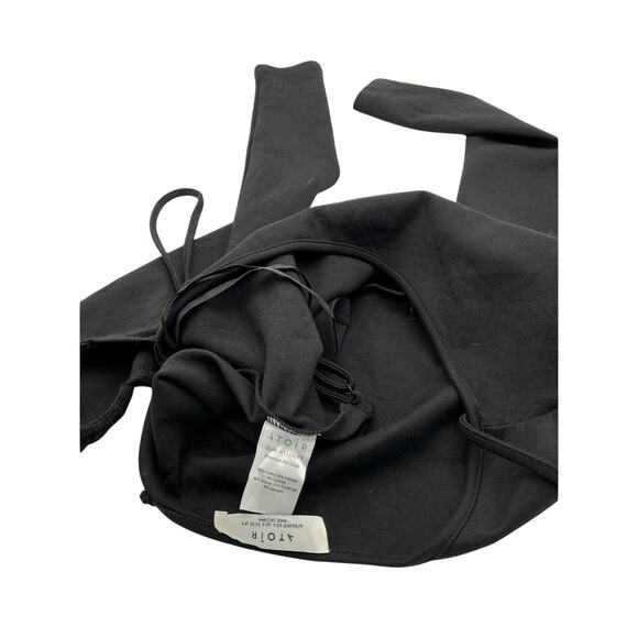 Atoir 'Promise Me' Black Cotton Crop Top Size M - Picture 4 of 4